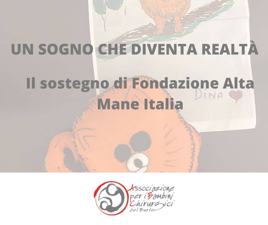 “Un sogno che diventa realtà”: il sostegno di Fondazione Alta Mane Italia